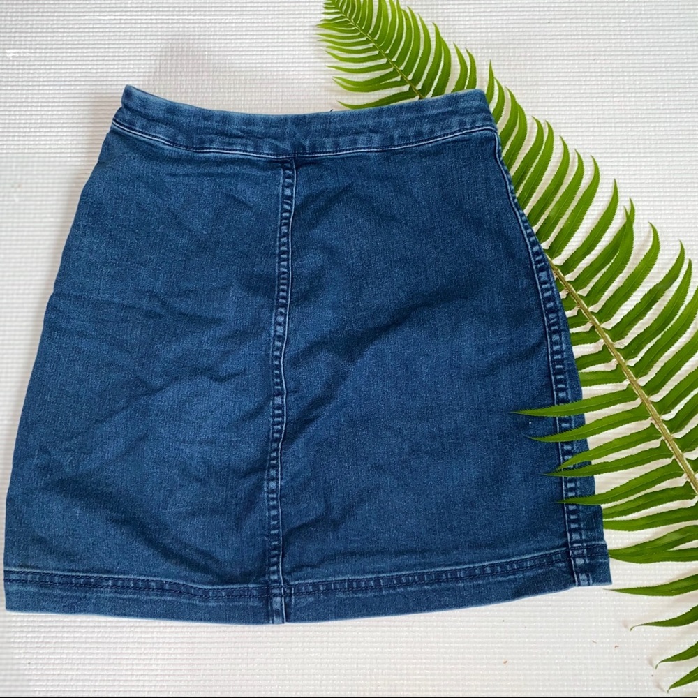Free people sexy denim skirt